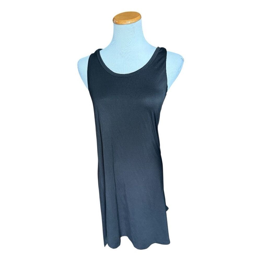 NWT Womens TikTik Black Sleeveless Sleep Casual Lounge Dress - Sz S